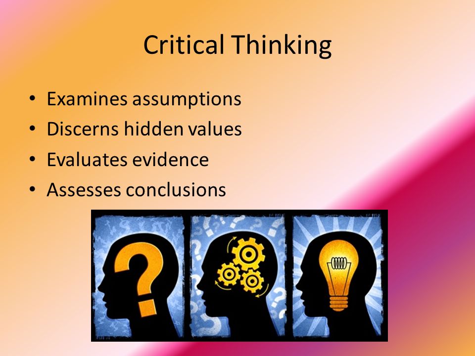 Value assumptions critical thinking